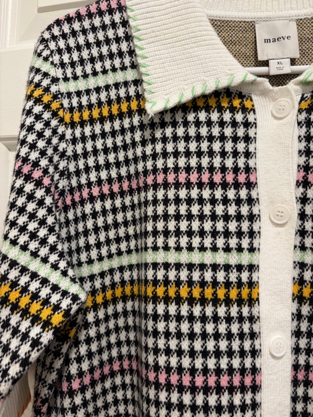 MAEVE 
Buttondown Sweater Shift Mini Dress - Picture 5 of 6